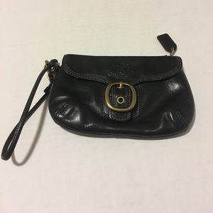Coach black wristlet
